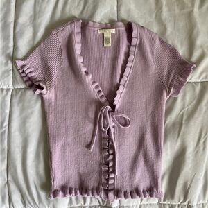 Lavender Tie Top